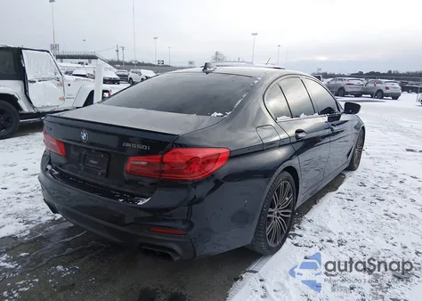 2018 BMW M550I xDrive from USA, damaged, VIN WBAJB9C56JB286580